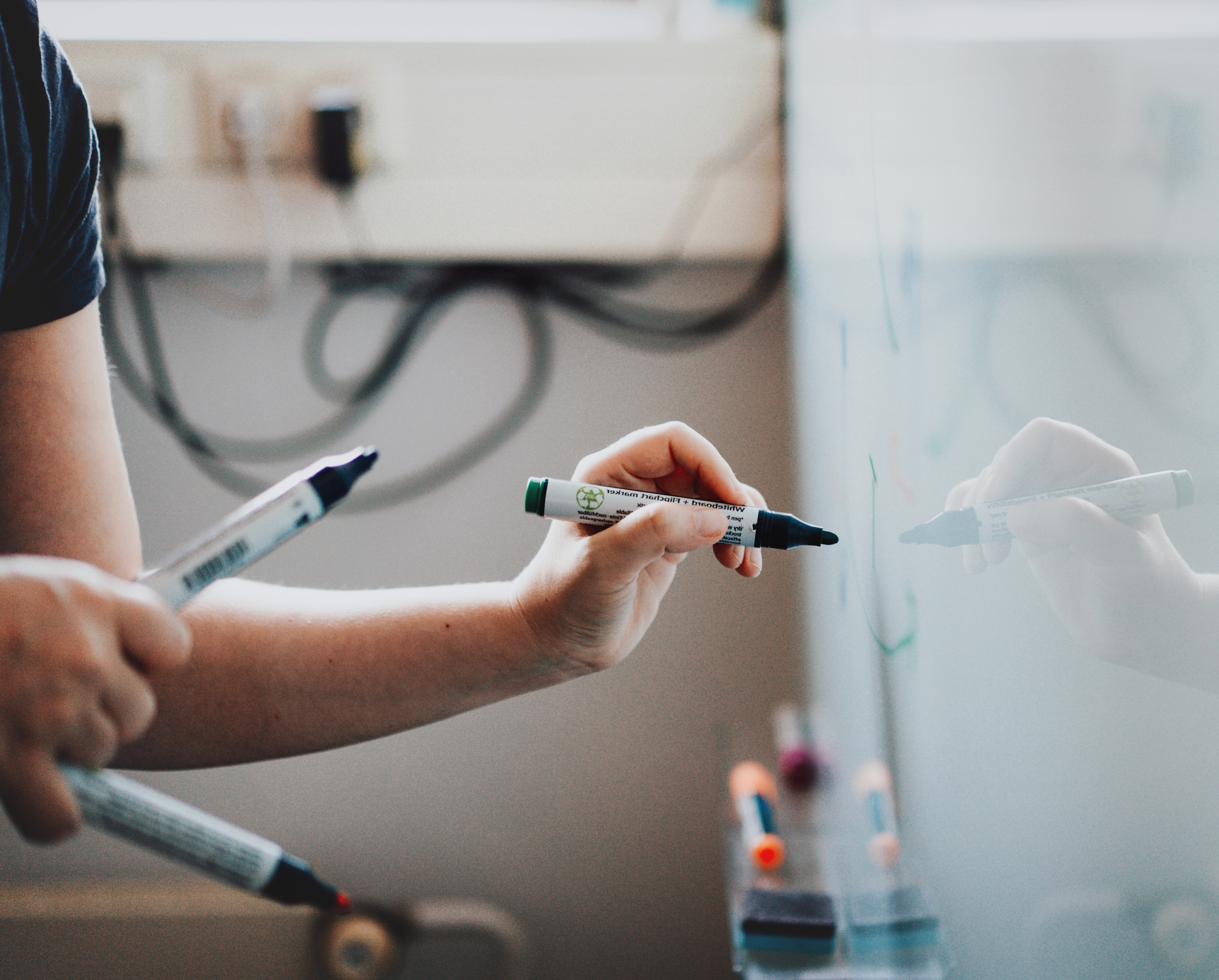 Engineering-Workshop: Prozessideen auf einer Glaswand